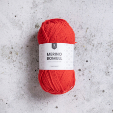 Merino Bomull 50g fiery red