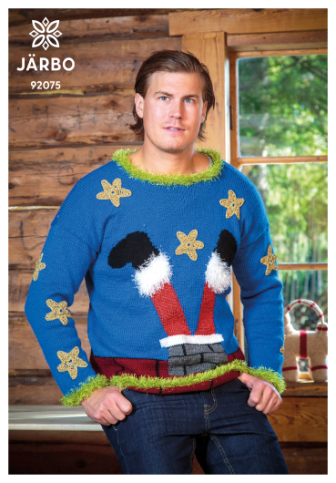 Rolig jultröja med tomte