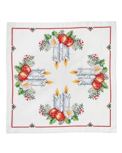 Juleljus och äpplen - duk | Eddna SE