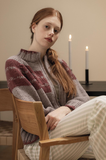 Heathered Haze Cardigan - stickad kofta