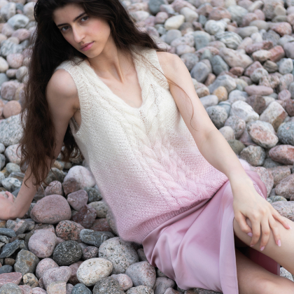 Grynna - stickad slipover