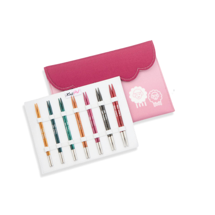 KnitPro Dreamz Midi - Set med ändstickor (7 par, 13 cm)