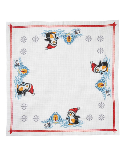 Pingvin och snölykta - duk | Eddna SE