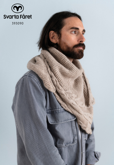 Mönster - Vejle stickad struktursjal - Dam - Herr | Eddna SE