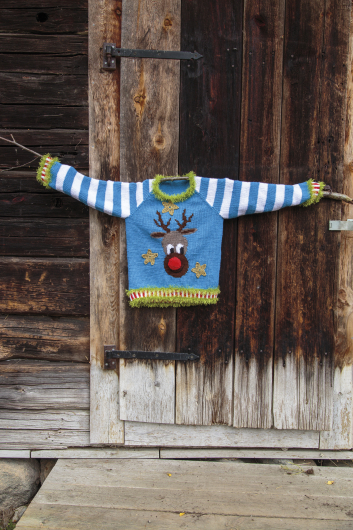 Crazy Rudolf - rolig jultröja till barn 