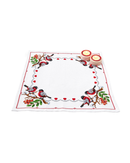 Domherrar och rönnbär - duk | Eddna SE