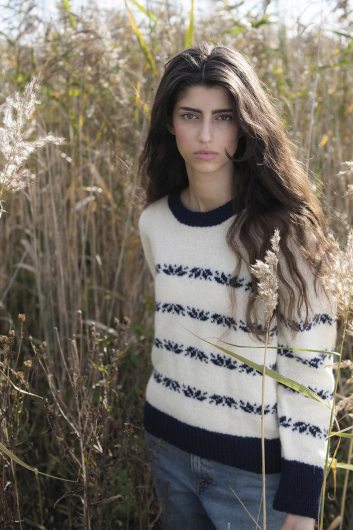 Sjöbod - mönsterstickad tröja