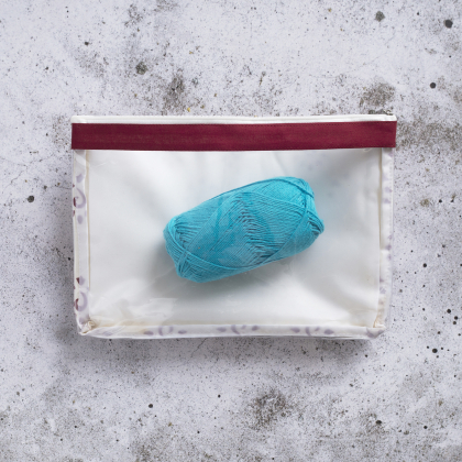 Väska med dragkedja - Stor röd