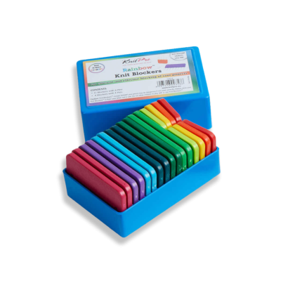 Blockningsnålar breda regnbåge (20 st)