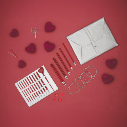 KnitPro Amore - Set med tunisiska virknålar (10 st)