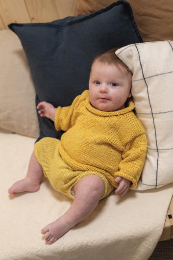 Långholmen - Stickade babyshorts