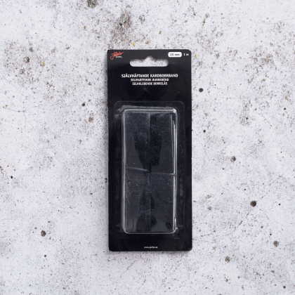 Självhäftande kardborrband 20mm x 1m svart