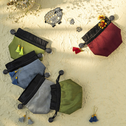 Silkespåse för stickmarkörer