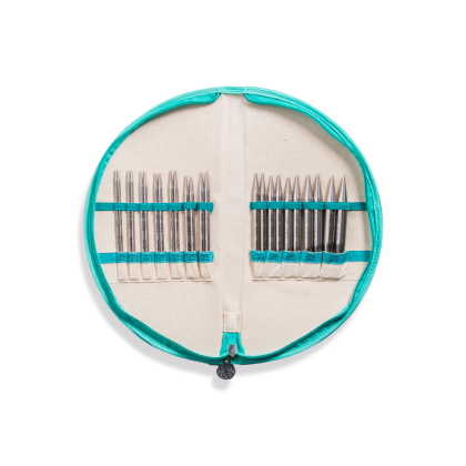 KnitPro Mindful Gratitude - Set med ändstickor (12 par, 13 cm)