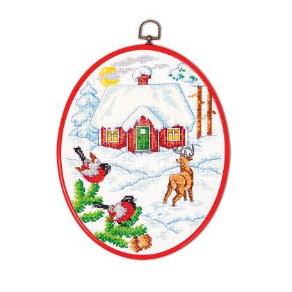 Rådjur i vinterlandskap - flexitavla | Eddna SE