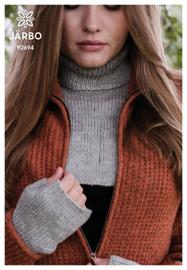 Mönster - Florarna stickad fuskpolo - Dam | Eddna SE