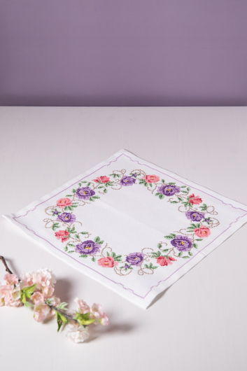 Rosor i pastell - duk