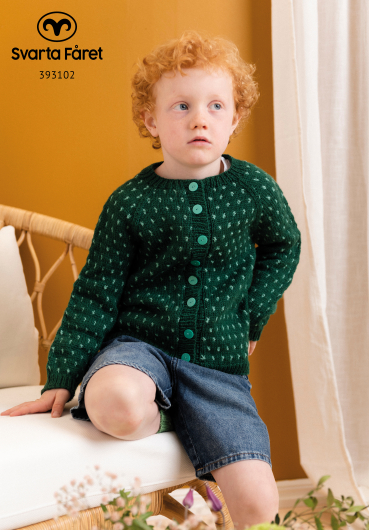 Mönster - Antwerp stickad prickig barnkofta | Eddna SE