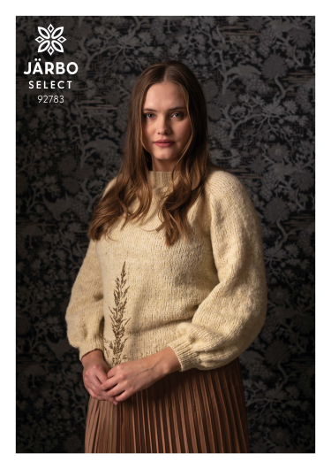 Mönster - Sädesax stickad raglantröja - Dam | Eddna SE