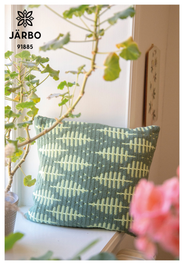 Skogsliv - virkad kudde 