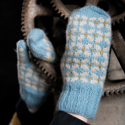 Mönster - Grannlåt stickade vantar - Dam - Herr | Eddna SE