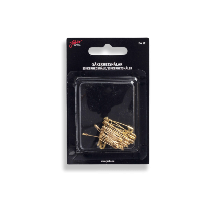 Säkerhetsnål 24st, guld
