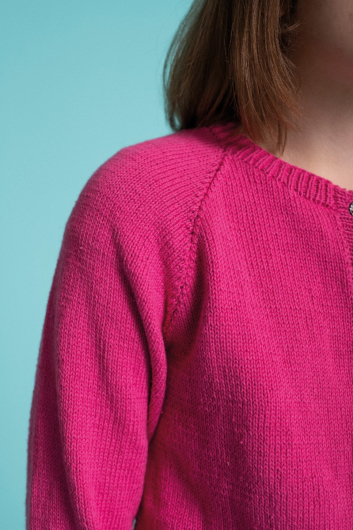 Barnkofta med rund hals