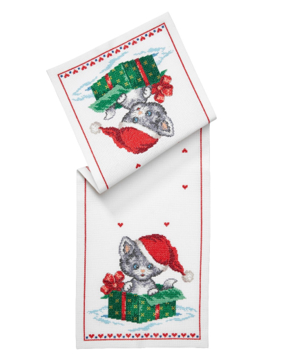 Katt i julklapp - löpare | Eddna SE