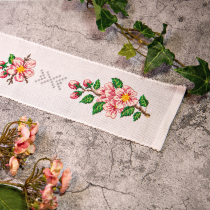 Rosa blomster - festremsa | Eddna SE