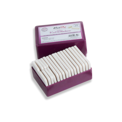 Blockningsnålar breda lila (20 st)