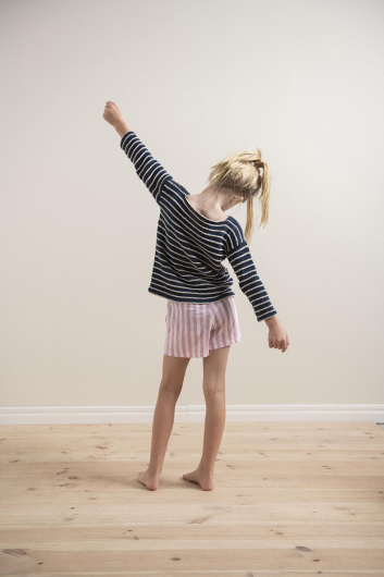 Brännö mini - båtringad barntröja med ränder