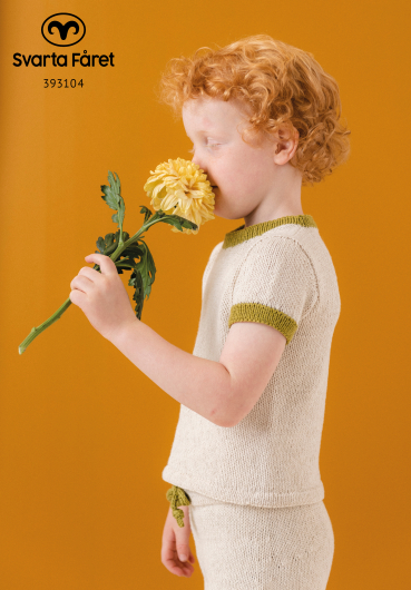 Mönster - Kallo stickad T-shirt för barn | Eddna SE