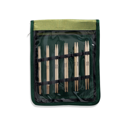 KnitPro Bamboo Deluxe - Set med ändstickor (10 par, 13 cm)