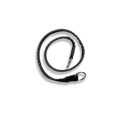 Handtag flätat - Svart 55 cm