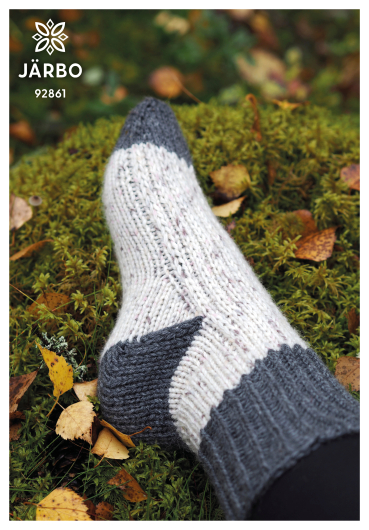 Fjällripa – raggsockor med lyfta maskor