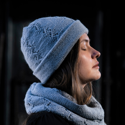 Mönster - Ässja stickad mössa - Dam | Eddna SE