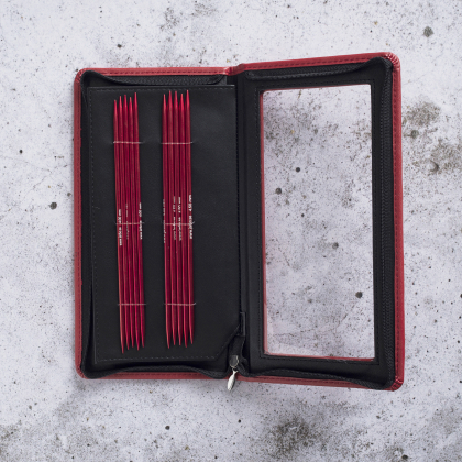 Järbo Röd - Set med strumpstickor (5 st, 20 cm)