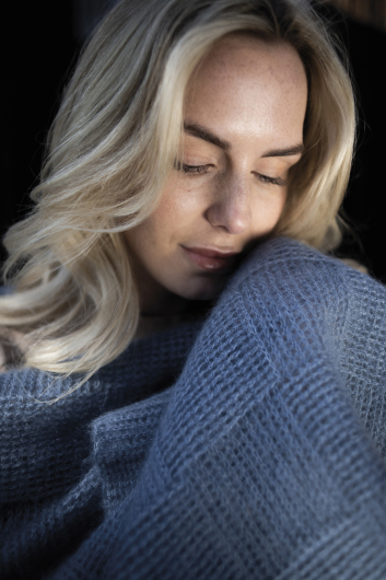 Morgondagg – virkad sjal