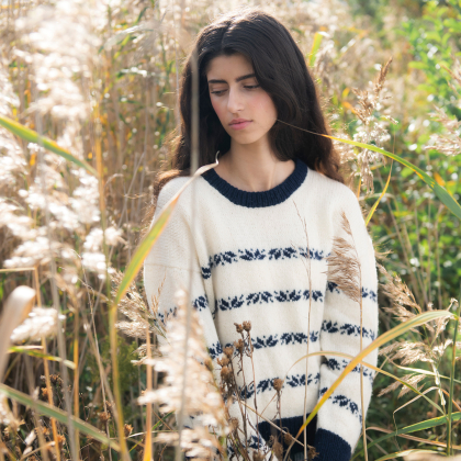 Sjöbod - mönsterstickad tröja