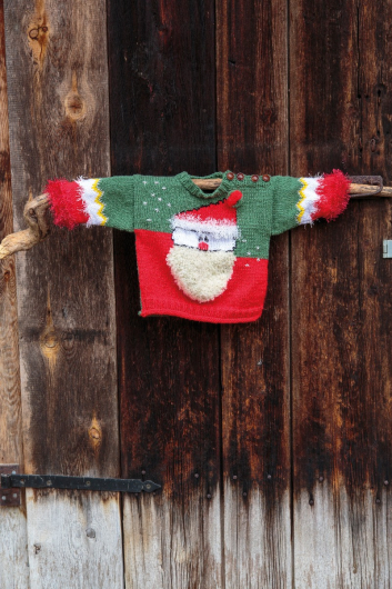 Crazy Santa - rolig jultröja till baby 