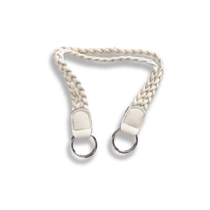Handtag dubbelt flätat - Creme 45 cm