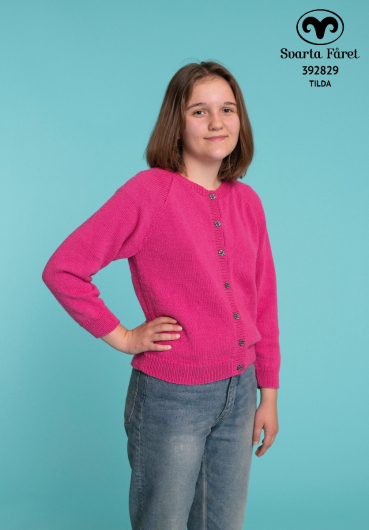 Barnkofta med rund hals