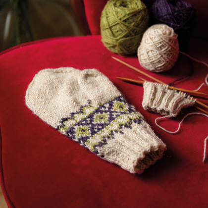 Mönster - Gardenia mönsterstickade vantar - Dam - Herr | Eddna SE