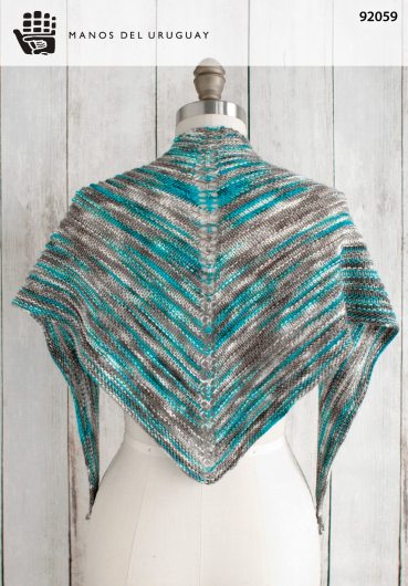 Alegria shadow shawl 