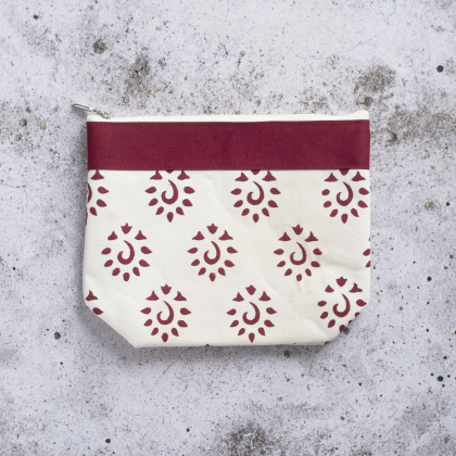 Väska med dragkedja - XL Röd