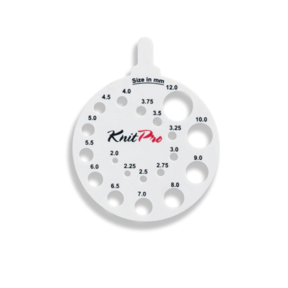 Stickmått runt - Vit