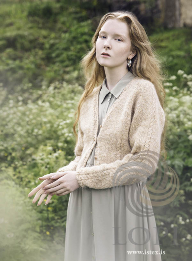 Sif - Stickad kofta i Léttlopi