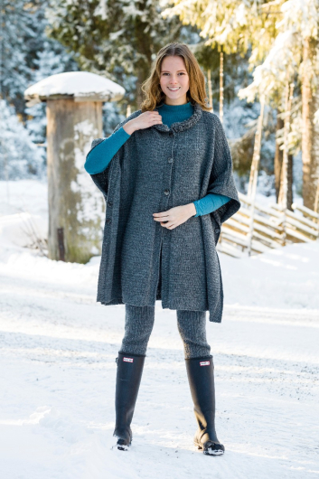Poncho, cape och tights