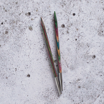 KnitPro Symfonie Deluxe - Set med ändstickor (8 par, 13 cm)