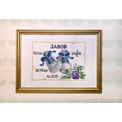 Skor i blåa toner - Födelsetavla | Eddna SE